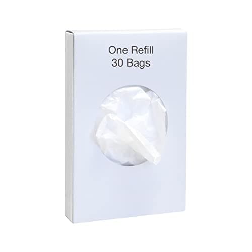 Universal Feminine Disposal Bags for Menstrual Care Products 4 Pack -30ct Refill Box- for Disposal of Tampons, Pads, Hygiene Products
