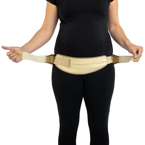 OPTP Maternity SI-LOC Support Belt – Comfortable Compression Pelvic Support Belt For Pregnancy and Postpartum SI Joint Belts for Women, Made in the USA – Small/Medium
