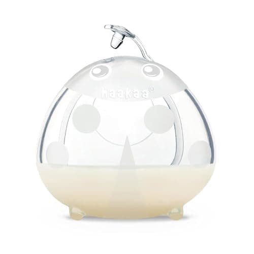 Haakaa Ladybug Milk Collector 1.4oz/40ml 1pc - Wearable Nursing Cup | Soft Silicone Breast Shell | Breastmilk Saver | Portable Letdown Catcher for Breastfeeding Moms, Protects Sore Nipples
