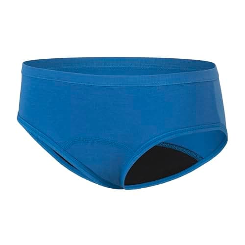 Hanes Girls' Hipster Period Underwear, Comfort, Period. Panties, Moderate Protection, 6-Pack