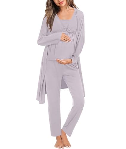 SWOMOG Maternity Nursing Pajamas Review – 3-in-1 Set Worth It?