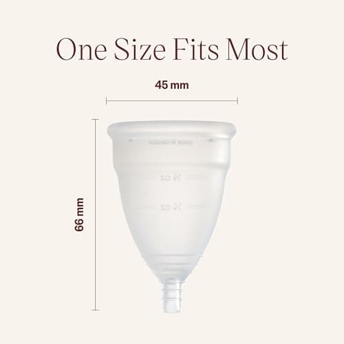 DIVA Cup - Medical Grade Silicone Cup for Period Care - Reusable Menstrual Cup - Up to 12 Hours of Continuous Wear - Model 2 (for Wide Vaginal Canals, Post-Partum & Ages 35+)