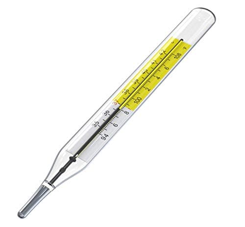 2pcs Glass Thermometers Mercury Free Clinlic Thermometer Traditional Thermometer Dual Scale Mercury Free C&F 2PK