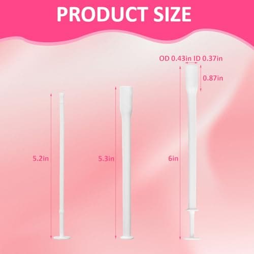yanzhiyue Disposable Vaginal Suppository Applicator for Women, Individually Wrapped Suitable for Most Boric Acid Suppositories, Tablets and Size 00 Capsules(20 Packs)