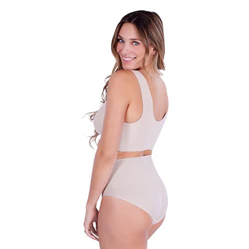 Belly Bandit Basics C-Section Recovery Brief – High-Waisted Compression Underwear for Postpartum & Surgical Healing – Soft, Breathable, and Supportive Maternity Shapewear - Medium, Nude