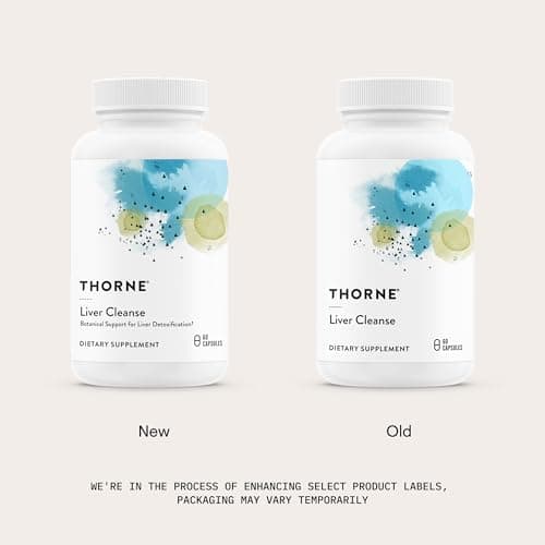 THORNE - Liver Cleanse - Milk Thistle & Berberine Supplement with Burdock & Chicory Extracts - Herbal Blend Supports the Liver’s Natural Detoxification Function* - Third-Party Certified - 60 Capsules