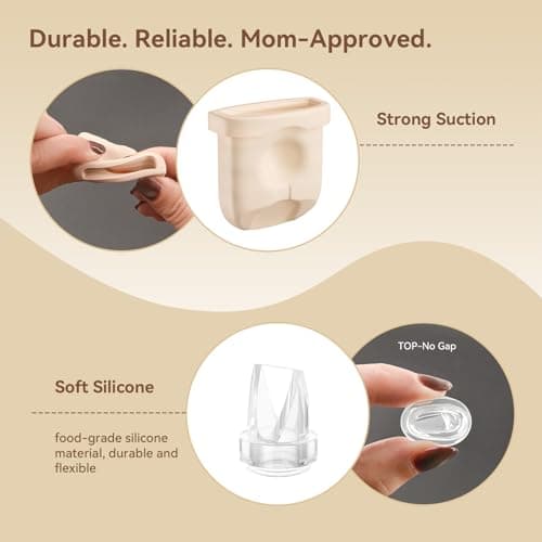 TOVVILD 12PCS Duckbill Valves Silicone Diaphragms Compatible with eufy E10/E20/S1/S1 Pro Replacement Parts, Wearable Breast Pump Accessories