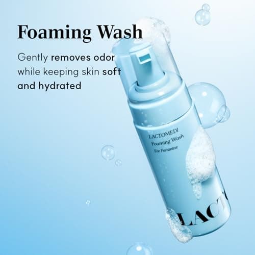 LACTOMEDI Feminine Foaming Wash | Gentle Foam Cleanser for Intimate Hygiene | pH-Balanced Formula for Sensitive Skin | Yeast infection treatment | EWG Green Certification | 5.07 fl oz.