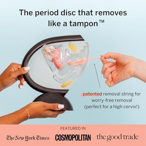Pixie Menstrual Disc Kit for Feminine Care - Pixie Discs are Designed to Remove Like Tampons - 100% Medical-Grade Silicone - Best Period Disc Starter Kit - Proven to Become A Successful Disc User