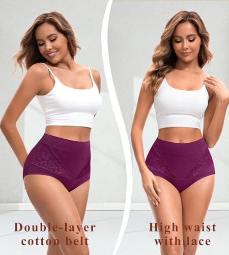 JUYINA High Waisted Womens Underwear Cotton,C Section Panties Tummy Control Comfort Full Coverage Postpartum Plus Size Soft Briefs X-Large