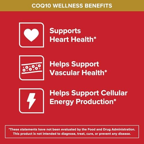 Qunol CoQ10 200mg Softgels, Ultra CoQ10 - Ultra High Absorption Coenzyme Q10 Supplements - Antioxidant Supplement for Vascular and Heart Health & Energy Production - 2 Month Supply - 60 Count