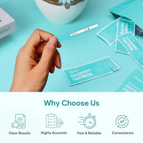 Areta Ovulation Test Strips Kit: 30 Tests | Accurate & Reliable for Women | Fast & Convenient Fertility Tracking | High Accuracy Ovulation Test Kit Blue | Expiration Date 11/21/2026