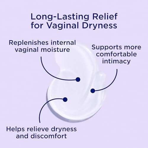Replens Long-Lasting Vaginal Moisturizer, Relieves Vaginal Dryness for Up to 3 Days, Fragrance Free, 14 Applications