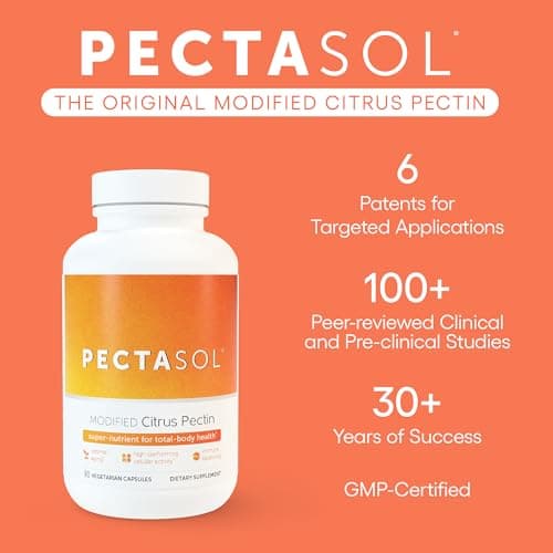PectaSol Modified Citrus Pectin – 184g Berry Powder – Total-Body Health Supplement to Support the Heart, Immune System, Inflammation Response & Healthy Aging + Maintain Healthy Galectin-3 Levels