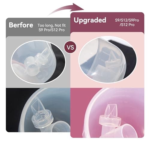 TOVVILD 12 Pack S9 Pro / S12 Pro / S9 / S12 Duckbill Valve Silicone Diaphragm, Compatible with momcozy Breastpump, Electric Breast Pump Replacement Parts Accessories