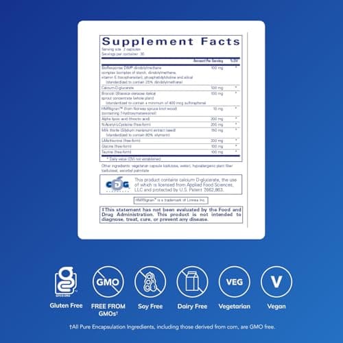 Pure Encapsulations DIM Detox | Supplement Support for Detoxification and Cellular Health* | 60 Capsules