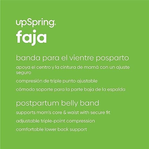 UpSpring Faja postpartum belly band, after baby shapewear wrap, small/medium, nude, (Pack of 1)