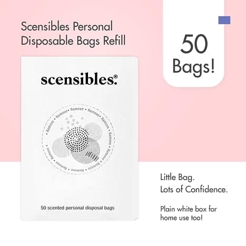 Disposal Bags for Menstrual Care Products - 50 ct Refill Box - for Disposal of Tampons, Pads, Panty Liners, Hygiene Products