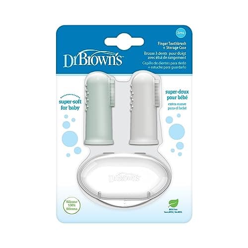 Dr. Brown's Baby Finger Zahnbürste Test: Silikon-Zahnputzset für Babys 0-3 Jahre