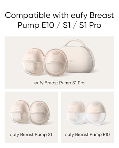eufy Security Original 15mm Sizing Inserts (2-Pack) for Wearable Breast Pump S1/S1 Pro/E10/E20, Silicone Sizing Inserts, Easy to Install and Use, Comfortable and Precise Fit for Better Suction
