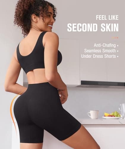 BESTENA 4 Pack Slip Shorts for Women Under Dress, Anti Chafing Seamless Smooth Boyshorts Panties Boxer Briefs for Women(BWNP Large)