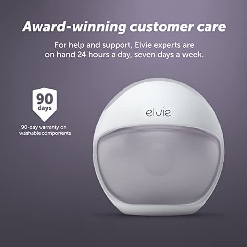 Elvie Curve - Manual Wearable Breast Pump - Hands-Free, Kick-Proof, Portable Silicone Pump that Can Be Worn in-Bra for Gentle, Natural Milk Expression - Breast Feeding Essentials