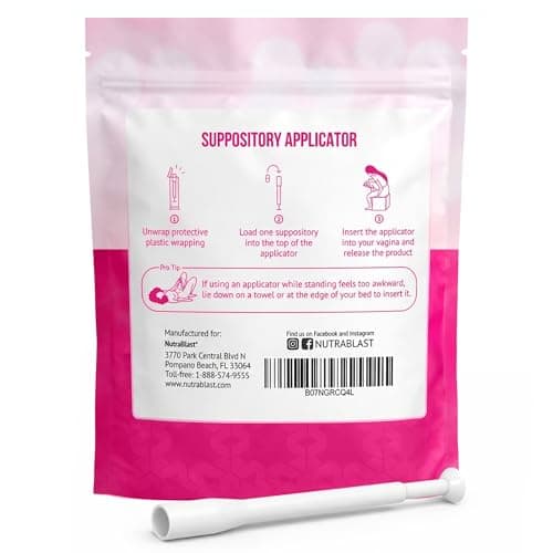 NutraBlast Disposable Suppository Applicators (30-Pack) - Fits Most Brands, Pills, Tablets and Suppositories - Individually Wrapped