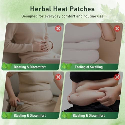 Herbal Patch Pad Balance – Mugwort Herbal Navel Patches for Menstrual Cramp Relief, Supporting Reduced Bloating Appearance, Promotes Abdominal Comfort Non-Irritating Design 1 Boxes 5 Piece (1 Box)