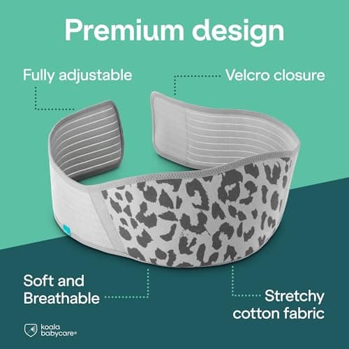 Koala Babycare Maternity Belly Bands for Pregnant Women One Size Fits All - Pregnancy Belly Band for Abdomen, Pelvic Pain, Waist and Back Support - Maternity Belt for all Stages of Pregnancy