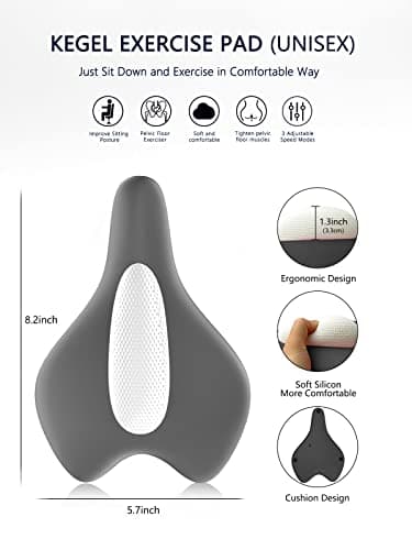 Pelvic Floor Strengthening Device Women,Pelvic Floor Muscle Training,Pelvic Floor Physical Therapy Use for Bladder Control and Pelvic Floor Exercise for Women and Men,Gray