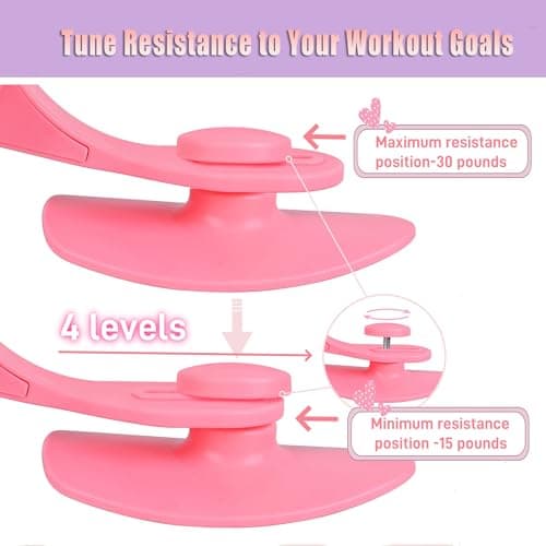 Pelvic Trainer for Women & Men – Adjustable Spring Resistance Hip Exerciser, Kegel Exerciser Toner for Your Thigh & Pelvic Muscle, Enhancing Your Intimate Moments. Home Fitness Equipment (Purple)