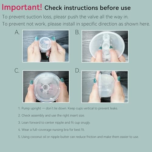 TOVVILD Breast Pump Accessories 8oz Milk Collection Cup, Compatible with Spectra S1/S2/S9, Not Original Spectra Part, Replacement 24mm Flange Milk Collector Cup Tubing Parts, 2 Pack