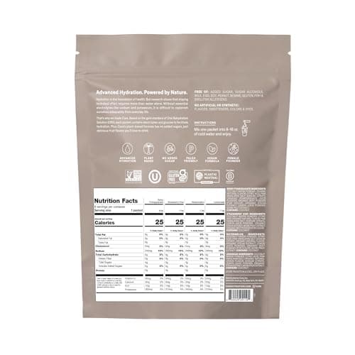 Cure Hydration | Plant-Based Electrolyte Drink Mix | No Added Sugar | FSA-HSA | Dehydration Relief Powder Made with Coconut Water | Non-GMO | Vegan | 8 Packets - Variety Pack