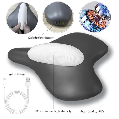 Kegel Exerciser for Men, Sit-On-Top Kegel Exerciser,Used for Bladder Support Tightening and strengthening Muscle Control Training, Endurance Muscle Recovery, and Kegel Relaxation Training（Grey）
