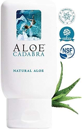 Aloe Cadabra Natural Water Based Vaginal Moisturizer, Organic Aloe Non-Staining, pH Balanced (Unscented 2.5 Ounces, 1 Pack)