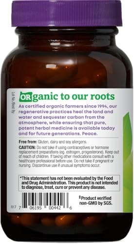 Oregon's Wild Harvest Non-GMO Chaste Tree Capsules,Organic Herbal Supplements, 90 Count