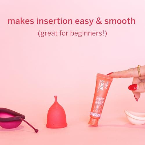 Pixie Menstrual Cup Lube for Feminine Care - Make it Easy to Insert Your Period Cups - All Natural Water Based Lubricant - Very Useful for Menstrual Disc Users (20 ML)