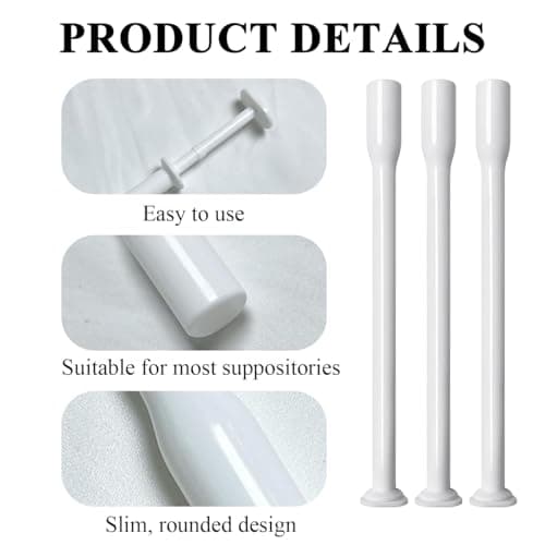 FWYDRJZC Vaginal Suppository Applicators for Women, 20 Pack Disposable Suppository Applicators Fits Most Boric Acid Suppositories Tablets Pills and Suppositories