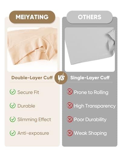 MEIYATING Boy Shorts Underwear for Women Cotton Compression Plus Size High Waisted Boxers Briefs Panties Boyshort 4 Pack