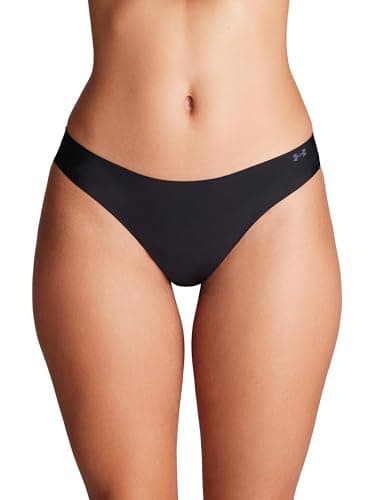 Under Armour Seamless Thong - 3 PK Solid Black MD