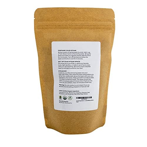 Yoni Steaming Herbs (5 Steams) | Cleansing + Gentle Formula | Formulated by Trained Herbalist | USDA Organic Vaginal Steam, V-Steam, Yoni Steaming Herbs | V Steam Kit