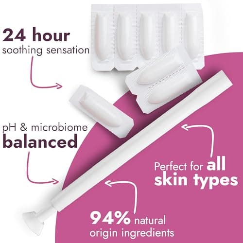 Yeast Infection Treatment for Women | Boric Acid Suppositories For Women | Helps Relieve Itching & Irritation | Vaginal Aid for Inflammation, Dryness & Watery Discharge | 12 Vaginal Suppositories