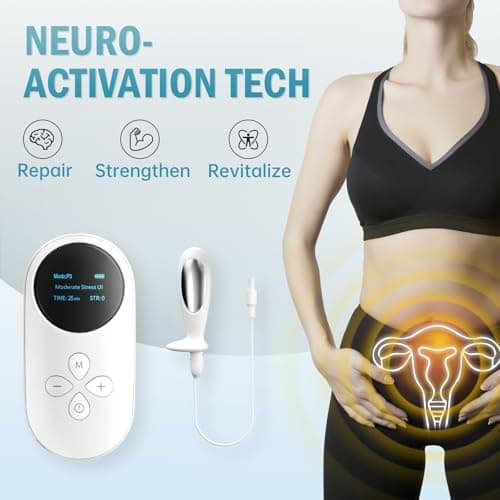 Incontinence Treatment Device,2-in-1 Pelvic Floor & Abdominal Repair Device for Women, Kegel Exerciser, Postpartum Recovery Trainer, Home Use