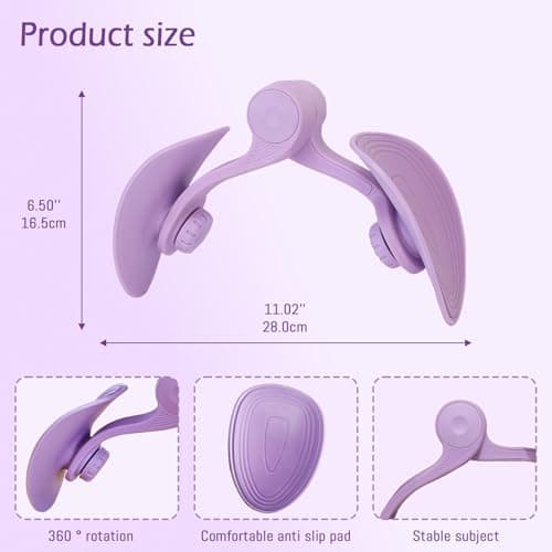 Thigh Master Pelvic Floor Exercise Devices and Inner Thigh Trainer for Women - Kegel Exercise Equipment for Home Use (Violet)