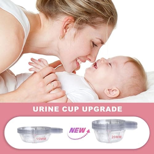 ACCUBIO Pregnancy Test Strips with Urine Cups, hCG Detection Home Pregnancy Tests, Sensitive & Over 99% Accurate, 20 Count Individually Wrapped, Rapid hCG Test Strips, 5mm Wider 25mIU/mL