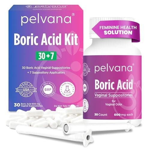Pelvana Boric Acid Suppositories Review – 30 Count + 7 Applicators Tested