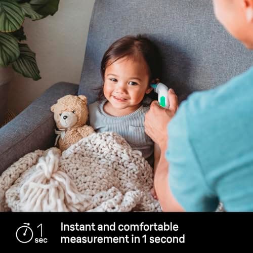 Braun ThermoScan 4 Digital Ear Thermometer for Kids and Adults, Professional Accuracy, Color Coded and Audio Fever Guidance for Babies, Toddlers