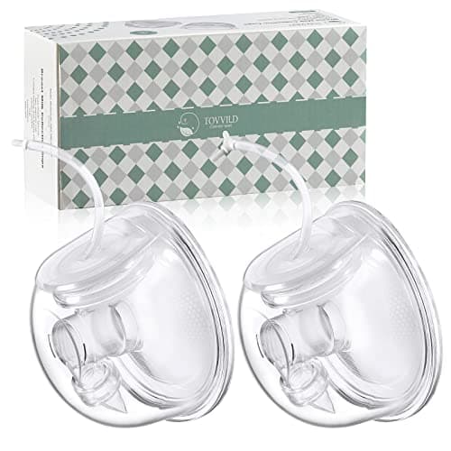 TOVVILD Breast Pump Accessories 8oz Milk Collection Cup, Compatible with Spectra S1/S2/S9, Not Original Spectra Part, Replacement 24mm Flange Milk Collector Cup Tubing Parts, 2 Pack