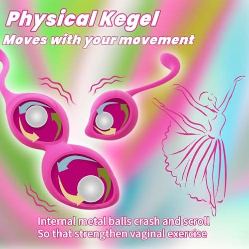 Kegel Tightener Balls: for Vaginal Tightening Ben was Balls for Women Pelvic Floor Muscle Strengthening Kegel Weights Ben Wa Balls Set Kegel Balls Set for Women Tightening Exercise Beginners Advanced