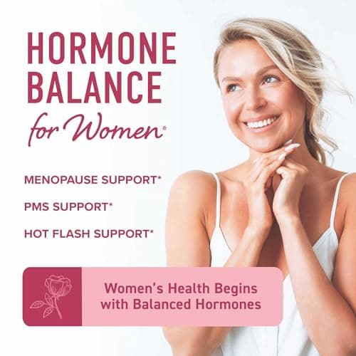 Hormone Balance Liquid Drops | with Black Cohosh, Stinging Nettle, Red Raspberry Leaf, Chasteberry & More | Menopause, Hot Flash, & PMS Relief Menstrual Herbal Support Tincture | Vegan Formula | 2oz